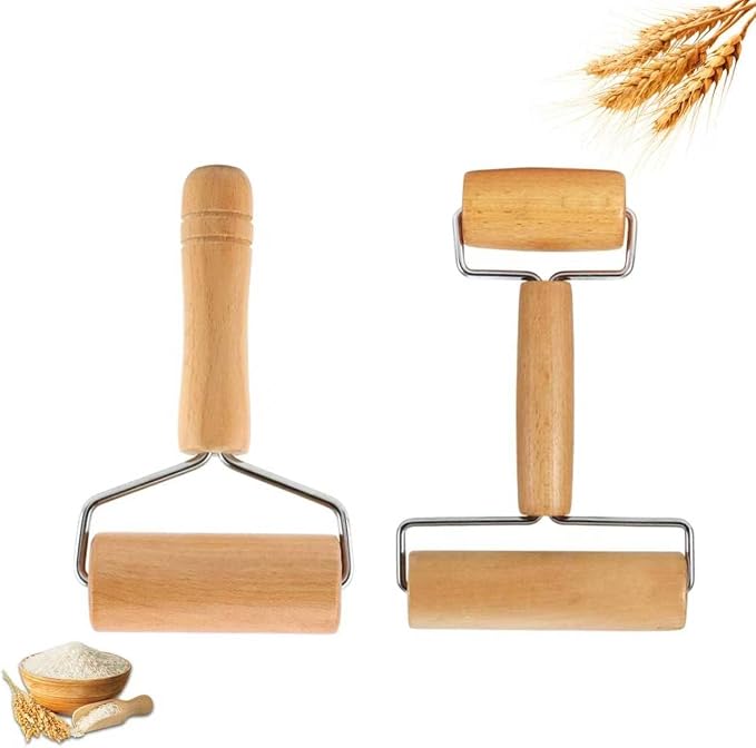 Small Wooden Rolling Pin for Dough Mini Dough Roller by Lasten