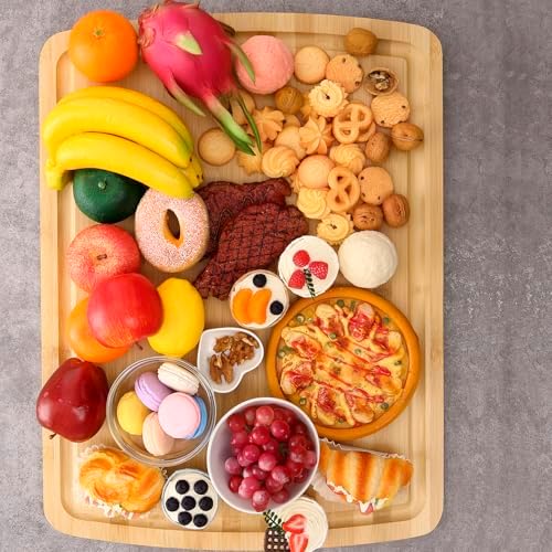 LinTimes Dishwasher Carbonized Large Bamboo Cutting Board - 24"L x