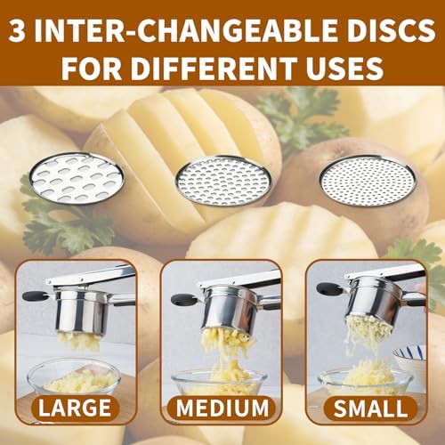 Potato Ricer Potato Masher Spaetzle Maker Potato Press for Kitchen