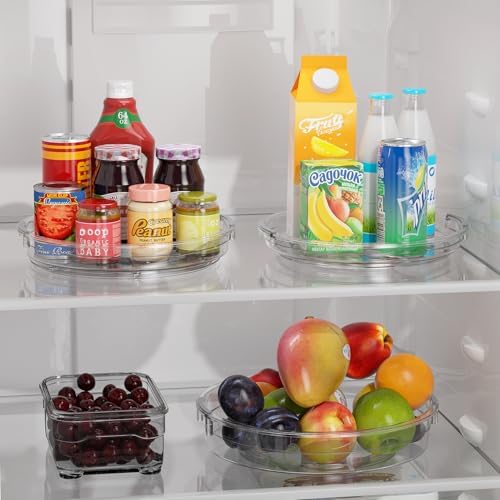 LAMU 3 Pack Lazy Susan Organizer, 9.25'' 10.6'' 12''