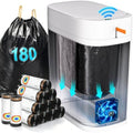 CTIME Bathroom Trash Can with Lid, 3 Gallon, White
