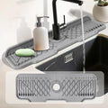 17 Inch Faucet Mat For Kitchen Sink Splash Guard Behind Faucet,5°Slope