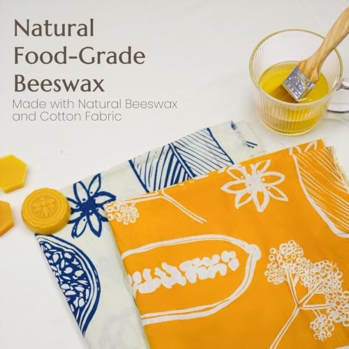 Reusable Beeswax Bowl Covers, 2 Pack, 10/11 Inch
