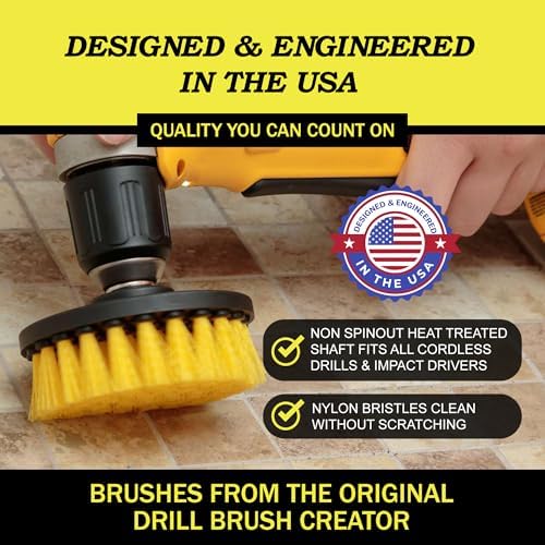 Drillbrush Electric Nylon Drill Brush Attachment Set