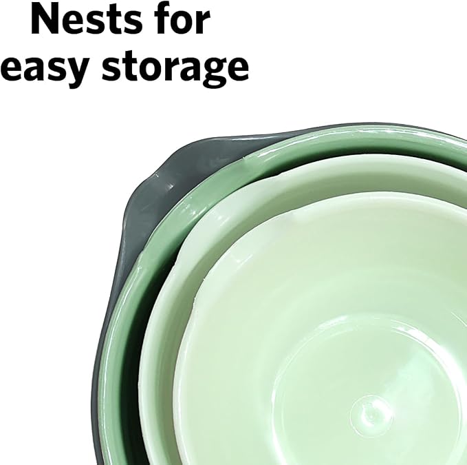 Glad Mixing Bowls with Pour Spout, Dishwasher Safe Kitchen Cooking and Baking - Image 4