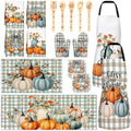 Bencailor 17 Pcs Fall Pumpkin Kitchen Decor Set, Autumn Baking Gifts