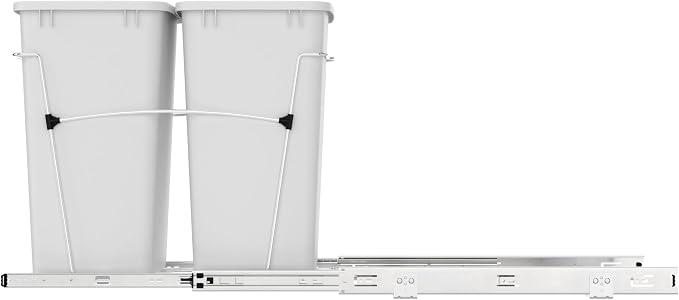 Rev-A-Shelf RV-18KD-11C S Double Pullout Trash Can - Image 8