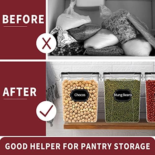 PRAKI 10 PCS Flour Sugar Storage Containers