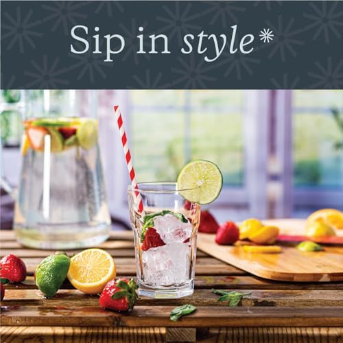 Vikko Drinking Glasses, 11.5 Ounce Glass Cups, Durable Glasses