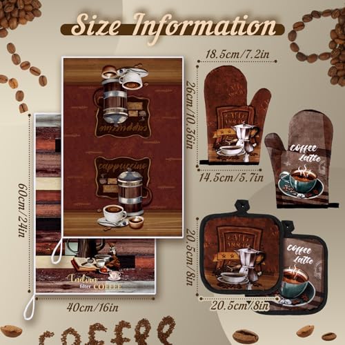 Jingmore 6 Pcs Kitchen Decor Set Accessorie Farmhouse Kitchen Towels