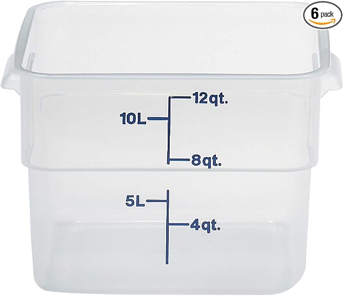 Cambro 12SFSPP190 12 qt Polypropylene Food Storage Container by CambroManufacturing