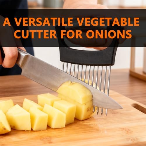 Onion Holder for Slicing, Lemon Slicer Vegetable Cutter, Tomato, Eggs