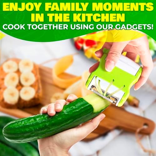 9 Pcs Fruit Cutting Slicer Tools, Food-Grade Plastic, Stainless Steel