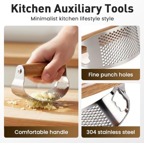 Garlic Press Rocker with Peeler, 1PC