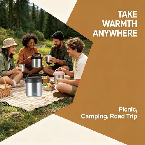 Elate 2-Quart/64oz Camp Crock Thermos Wide-Mouth Thermal Container