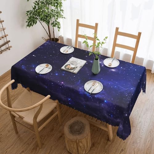 Galaxy Universe Rectangle Tablecloth Washable 54 x 72 Inch