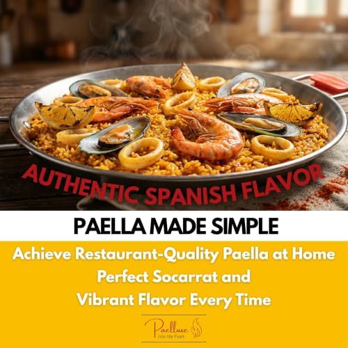 Paelluxe Stainless Steel Paella Pan 12 Inch (30 cm) – Tri-Ply Paellera