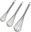 Polly Online Stainless Steel Whisk Set, 3 Packs Balloon Whisk for