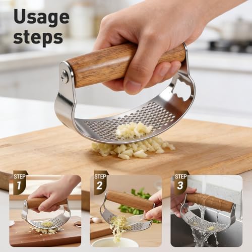 Garlic Press Rocker with Peeler, 1PC