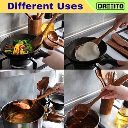 10-Piece Wooden Cooking Utensil Set