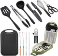 Wesqunie Camping Cooking Utensils Set for Outdoor BBQ