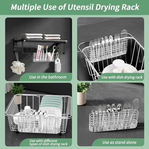 Fanbsy 304 Stainless Steel Utensil Holder, Dish Drying Rack, Kitchen