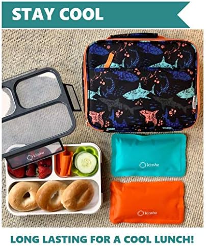 kinsho 4 Pack Ice Packs for Kids Lunch Boxes