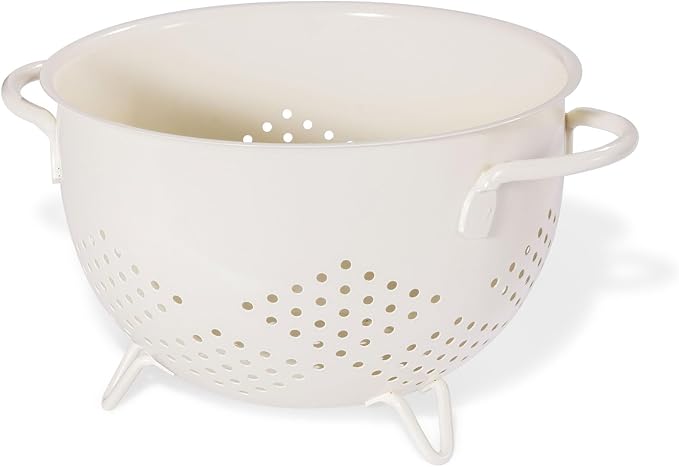 Metal Colander 5 Quart Powder Coated Self-draining Metal Strainer by Unknown