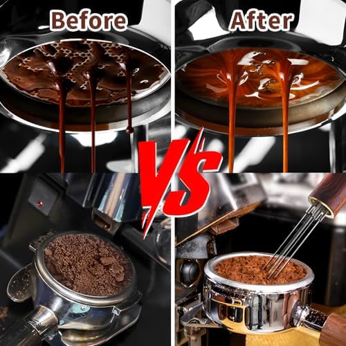 BADAO 6PCS Espresso Accessories Bulk,Coffee Tamper Set Home Barista