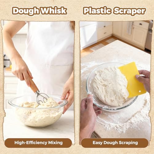 Complete Bread Proofing Basket Kit | All-in-One Set with Banneton