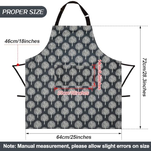 SATINIOR 3 Pcs Waterproof Kitchen Apron with 2 Pockets