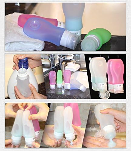 4 Pack Sucker type Portable Food Grade Squeeze Silicone Liquid Travel