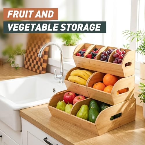Onion Storage, Potato Storage, Potato and Onion Storage Bin, 3 Tier