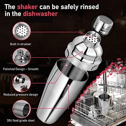 24oz Cocktail Shaker Set Martini Shaker Set Bartender Set
