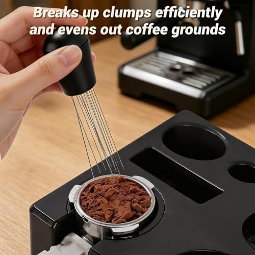 51mm Espresso Accessories Kit, Espresso Knock Box and Tamping Station
