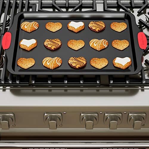 Baking Pans - 3-Piece Nonstick Cookie Sheets or Jelly Roll Cake Pan