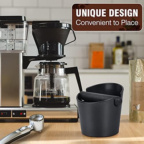 Espresso Knock Box,4.8 Inch Coffee Ground Knock Box,Shock-Absorbent