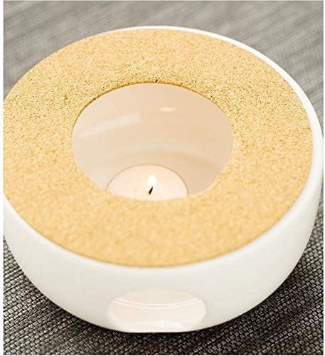 KiaoTime Ceramic Teapot Warmer, Tea Warmer for Glass Teapot, cast Iron