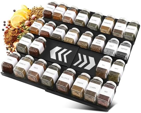 ALCOVA Spice Drawer Organizer Expandable 9-18" for Kitchen Drawer