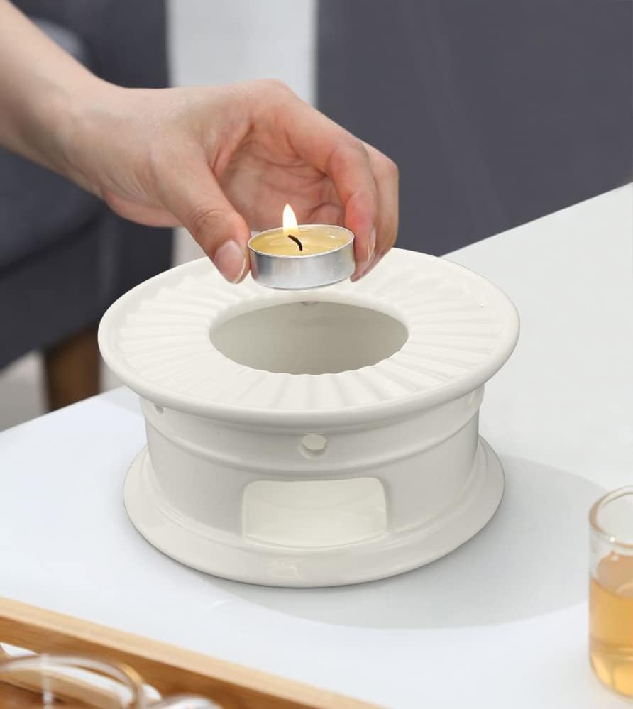 Sun's Tea Universal Ceramic Teapot Warmer | Tea Warmer - Round