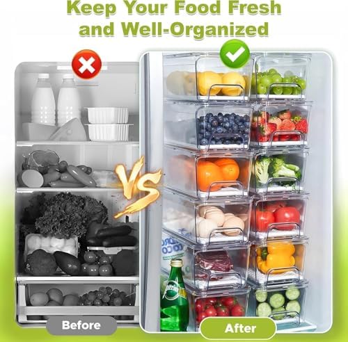 Pull-out Veggie Fridge Organizer Drawer, 5-Pack