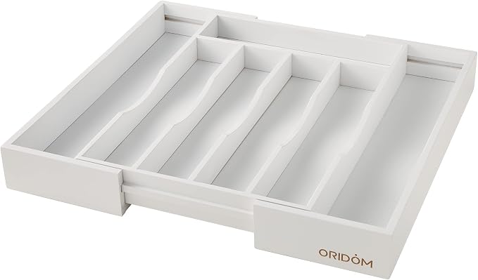 Expandable Bamboo Kitchen Drawer Organizer - Image 2