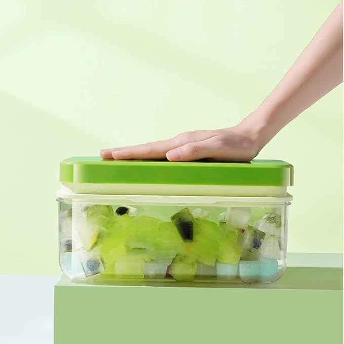 Ice Cube Tray with Lid and Bin, Ice Cube Pop Out Tray, Ice Cube Trays - Image 6