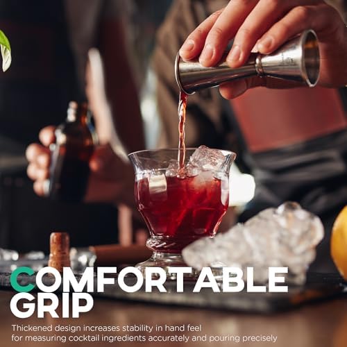 Homestia 3 Pcs Muddler for Cocktails Set, 12'' Mixing Spoon & Double