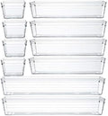Clear Plastic Drawer Organizer Tray for Vanity Cabinet
