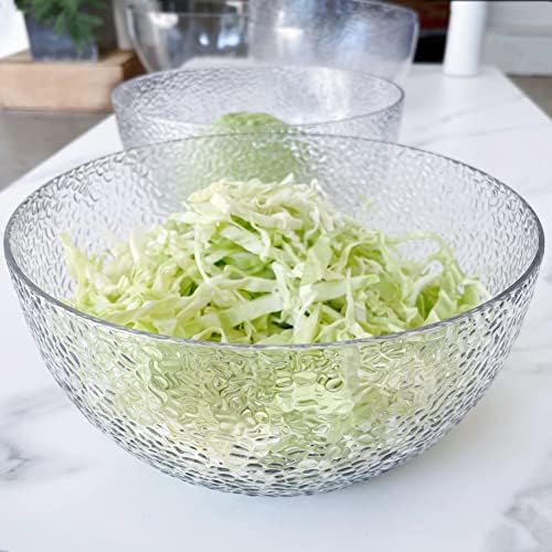 118 oz Acrylic Salad Bowls, 9.2" Serving Bowls for Fruits, Popcorn