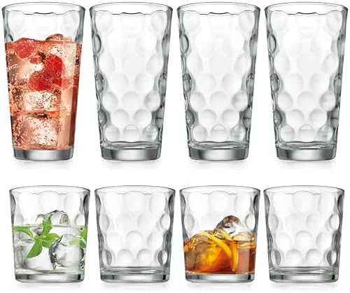Home Essentials & Beyond Glassware Drinking Glasses Set Of 8 4
