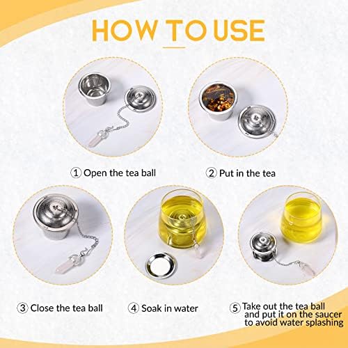 Vesici 6 Sets Tea Infusers Strainers for Loose Tea 2 inch, Elegant