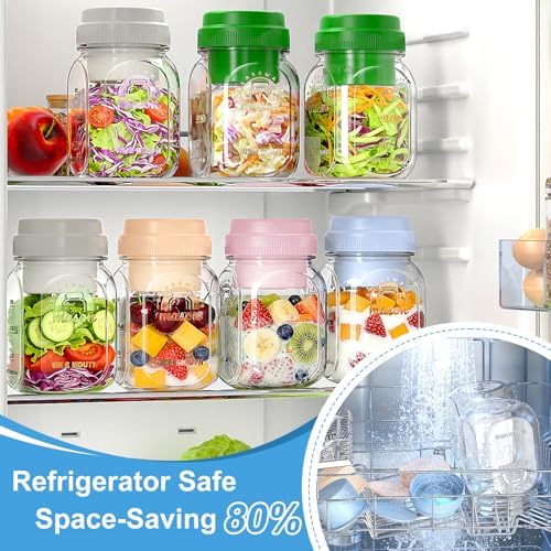 Syntic 4 Pack 32 Oz Glass Salad Containers