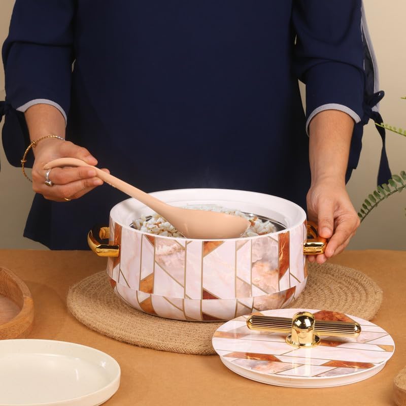 Casserole Inner Steel |BPA Free|Advanced P.U. Insulation|Keeps Food